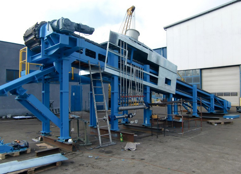 Gießband für Kupfermasseln